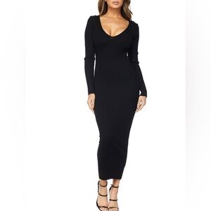 Hera Collection Black Long Sleeve Dress